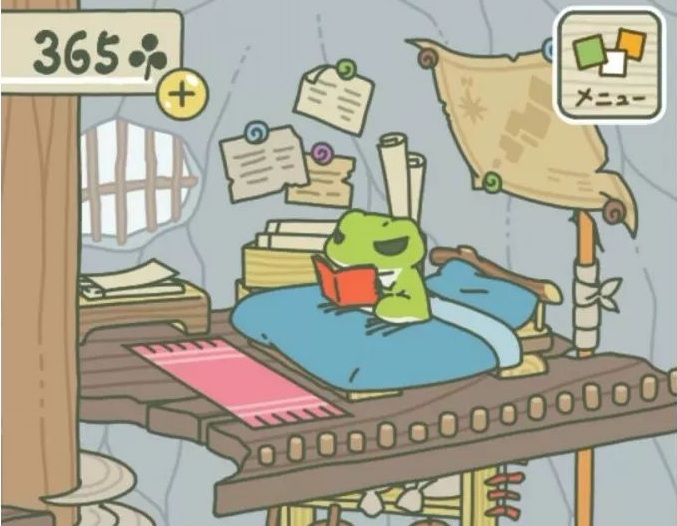 旅行青蛙中的日式家居风格