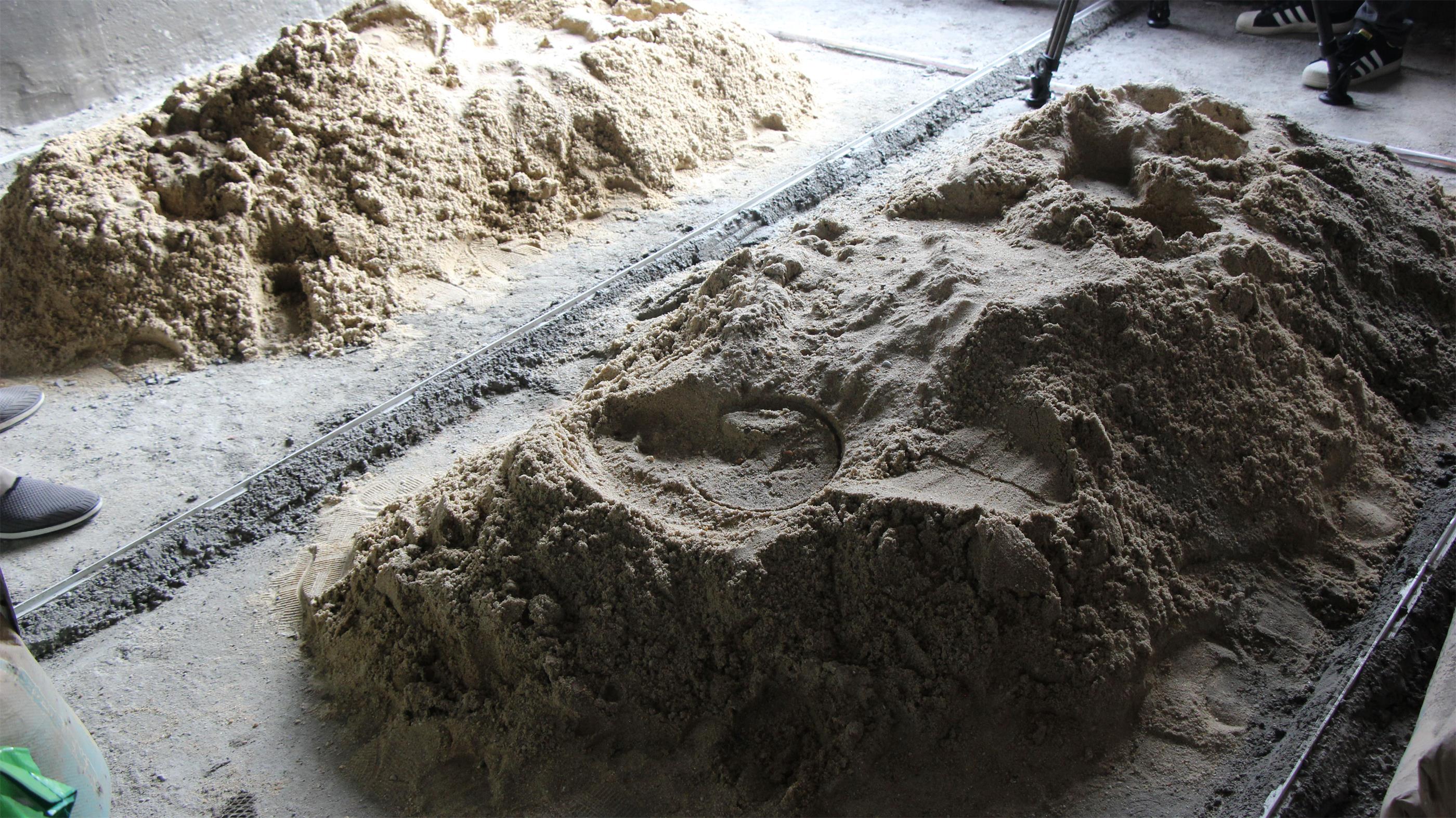 装修中用于地面找平的泥沙